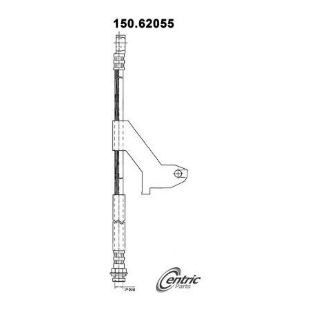 Centric Brake Hose, Parts 150.62055 150.62055